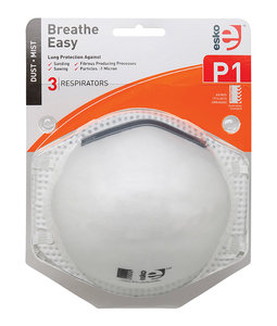 ESKO - P1 Respirator Non Valved Blister Pack, 3 masks/pack