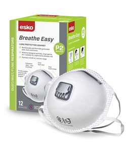 Esko BREATHE EASY™ P2 Valved Mask (12 per Box)
