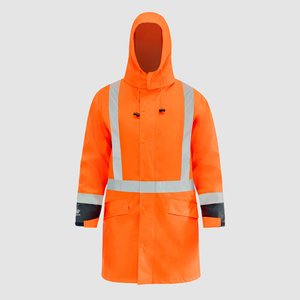 Hi-Vis Stamina Pu TTMC-W17 Lightweight Jacket Orange/Navy