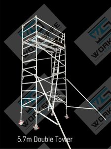Aluminium Tower 2.5l x 1.3w x 5.7m High