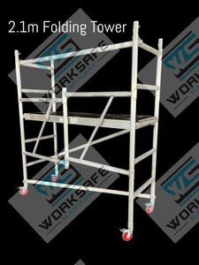 Aluminium Folding Tower 2.0l x 0.73w x 2.1m High