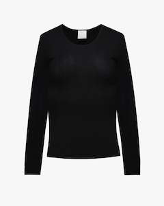 Lea Fine Ribbed Cashmere Top