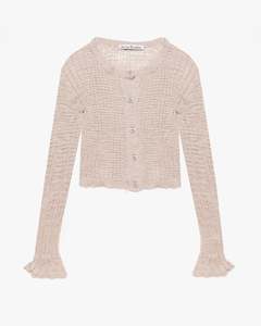 Nili Lotan Denim Edit: Cropped Rib Cardigan