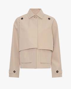 Paralia Short Double-Layer Trench Coat