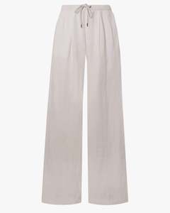 Womens Suits Sets: Wide Leg Relaxed Linen Pant