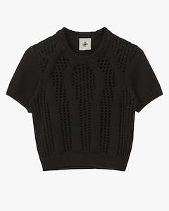 Tomorrow Cotton Lace Knit Tee