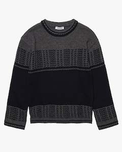 Jacquard Knit Sweater