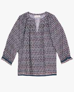 Mari Print LS Top