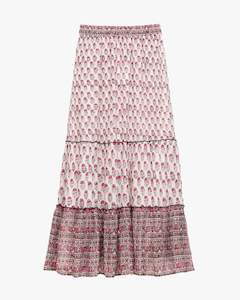 M A B E: Kiki Print Maxi Skirt
