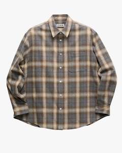Ombre Flannel Checkered Shirt