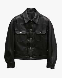 Coor: Goat Skin Pocket Trucker Jacket