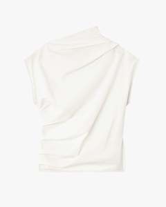 Stretch Cotton Ruched Top