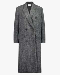 Pilda Herringbone Wool Coat