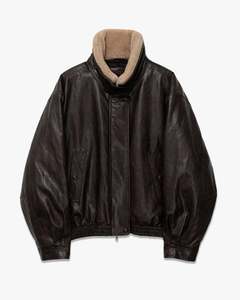 Womens Jackets: Faux Leather Bomber Jacket