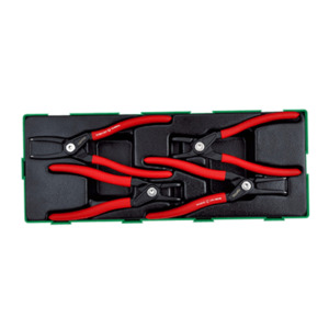 GTA0444 Toptul Circlip plier Kit 4pc H/Duty Size A Tray