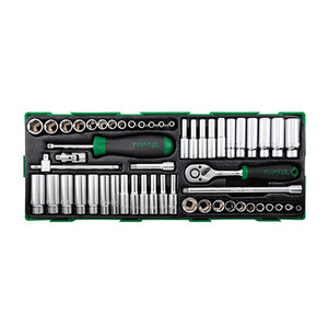 Toptul: GTA5440 Toptul Socket Set 1/4dr 54pc STD & Deep SAE/Metric