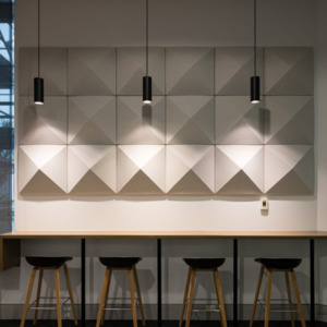 Office Acoustics: Acoustic 3D Wall Tiles