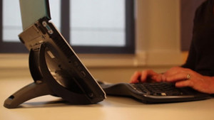 How to use a laptop or iPad without neck pain WorkSpace IQ