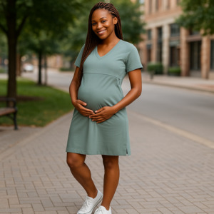 Products: Eco-Friendly Maternity Dress WTA004 - Workthreads