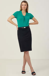 Products: POLY VISCOSE STRETCH TWILL MID-LENGTH PENCIL SKIRT - CAT29W - Workthreads