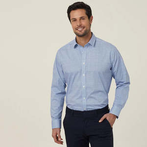 Products: Avignon Abstract Print Stretch Long Sleeve Shirt - CATJDC - Workthreads