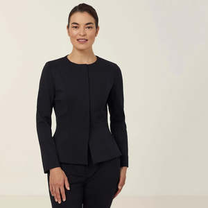 Products: Ponte Knit Cropped Jacket - CAT1E3 - Workthreads