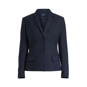 Products: Sharkskin 2 Button Mid-Length Detail Jacket - Workthreads