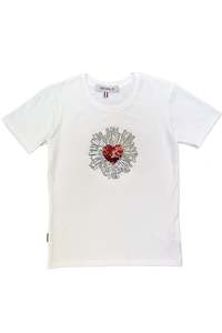 Worldman 2019 2020: WORLD 5065 Galaxy T-Shirt White w/ Heart Burst (UNISEX)