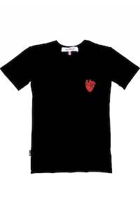 Worldman 2019 2020: WORLD 5065 Galaxy T-Shirt Black w/ Red Heart (UNISEX)