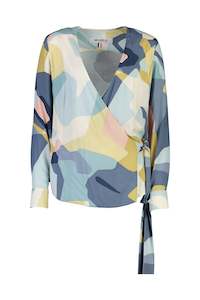 WORLD 4530 Awry Wrap Shirt Mint Yellow