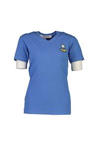 World Womens 2019 2020: WORLD 4527 Amiss V-neck T (Unisex) Blue