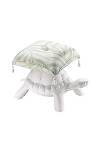 Qeeboo: Qeeboo Turtle Pouf White