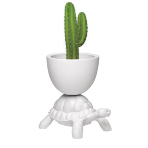 Qeeboo: Qeeboo Turtle Carry Planter & Champagne Cooler - White