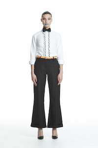 Black Friday 50 Off: WORLD 4428 Aesthetic Ruffle Shirt White