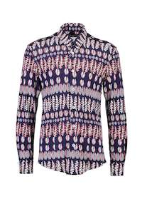 Black Friday 50 Off: WORLDman 4405 Macho Man Shirt Navy Fern Knit