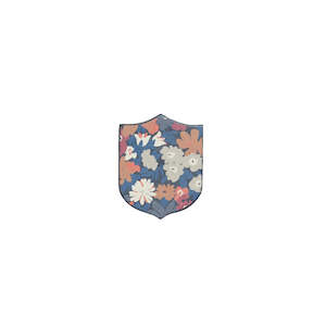 WORLD Liberty Leather Badge - Floral
