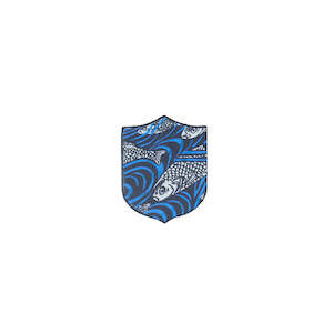 WORLD Liberty Leather Badge - Fish