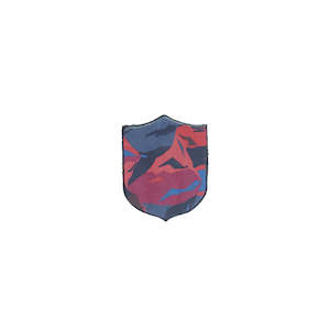 WORLD Liberty Leather Badge - Abstract Mountains