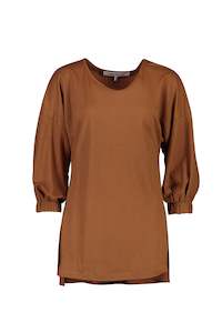 50 Off Womens Tops Ts Shirts: WORLD 4538 Scrupulous Top Tobacco
