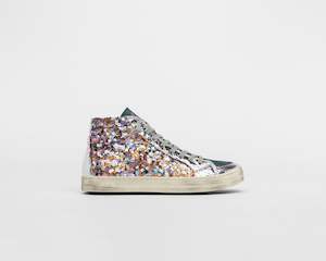 P448 Sneakers: P448 Skate Pailettes Stroil Sneakers