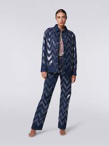 Missoni: Missoni Denim Sequin Overshirt - DS24SC0E-BW00R9