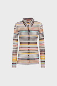 Missoni Knit Long Sleeve Stripe Shirt - DS22SJ11
