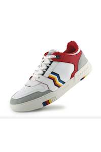 Missoni: Missoni ACBC Basket Sneakers 90's Stripe Low Red