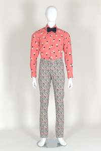 WORLDman 4658 Brad Shirt Pineapple Salmon
