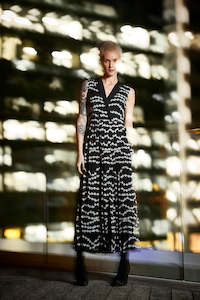 World Womans Spring Summer 2021: WORLD 4612 Pearls of Wisdom Dress Pearls Print