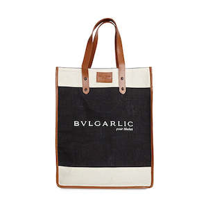 The Cool Hunter Market Bag Tan Leather - Bvlgarlic - NEW