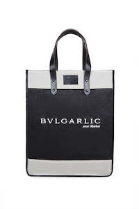 The Cool Hunter Market Bag Black Leather - Bvlgarlic - NEW