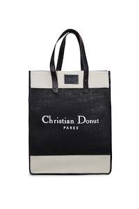 The Cool Hunter Market Bag Black Leather - Christian Donut - NEW