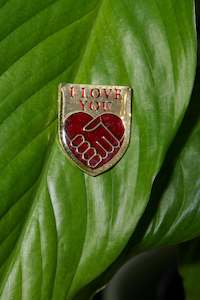 World Enamel Badges Explicit Language Warning: WORLD Enamel Badge - LOVE