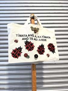 World Womenswear: WORLD Loves LUKE BIRD - Matariki Couture Tote Bag - ONE OFF - You are my Good Luck Lady